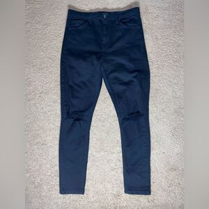 TOPSHOP Jamie Ripped Knee Jeans